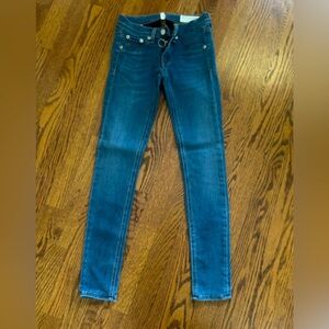 rag & bone/JEAN Dark Wash Mid Rise Stretch Skinny Jeans Size 23